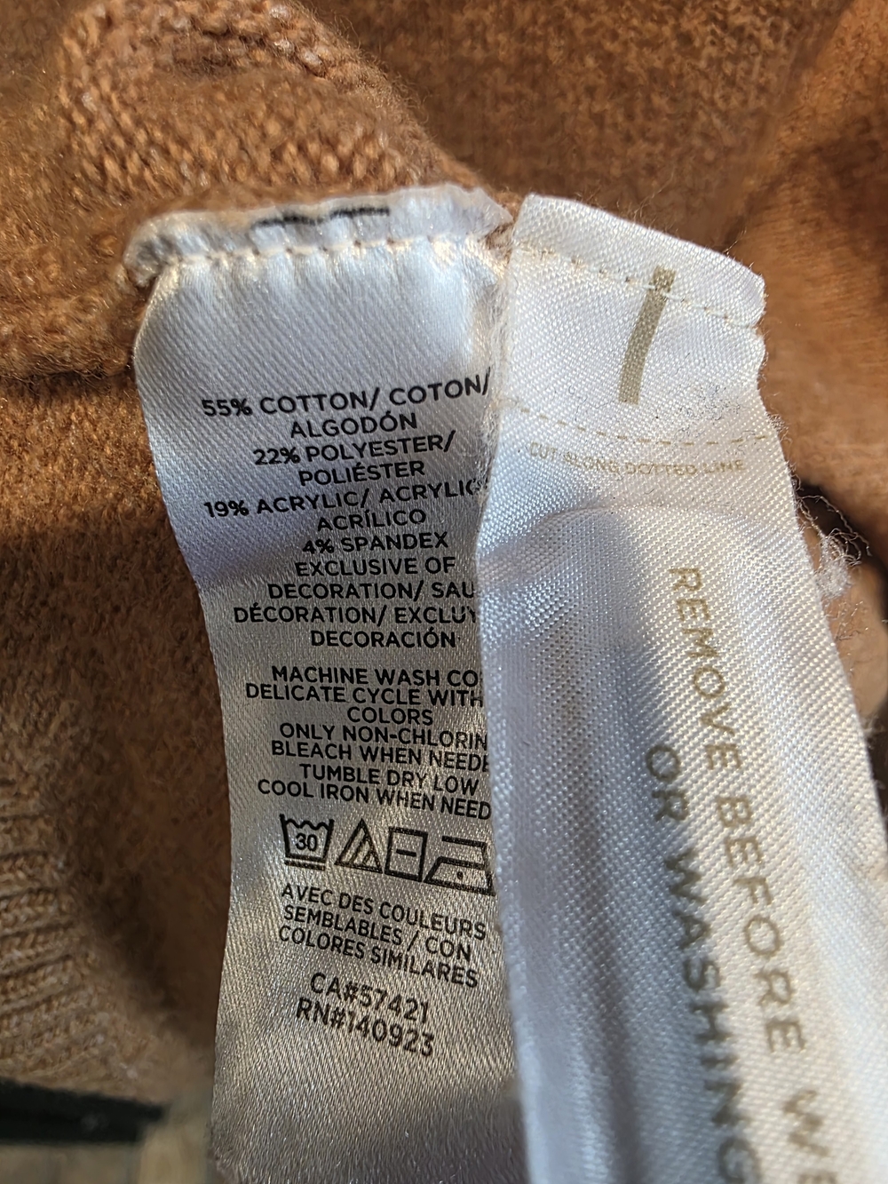 LOFT Camel 'SPICE' Pumpkin Graphic Crewneck Sweater - Picture 5 of 5